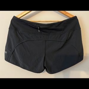 Lululemon Black Speed Up Run Shorts